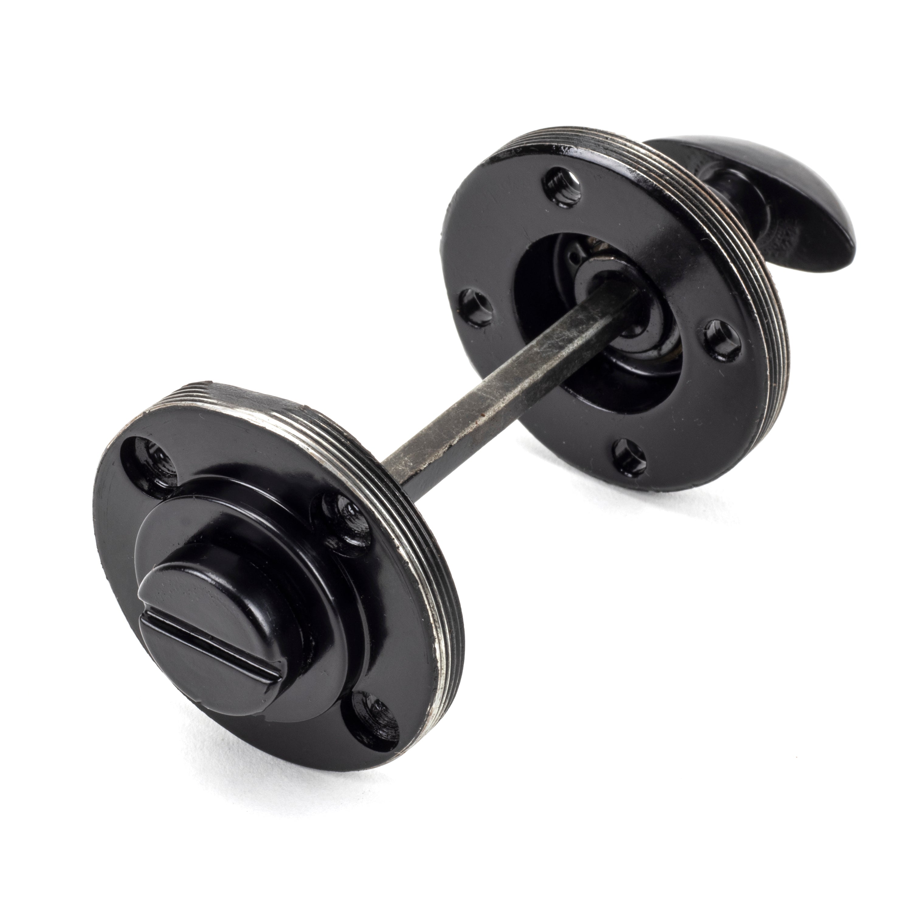 Black Round Thumbturn Set (Beehive) | From The Anvil-Thumbturns-Yester Home
