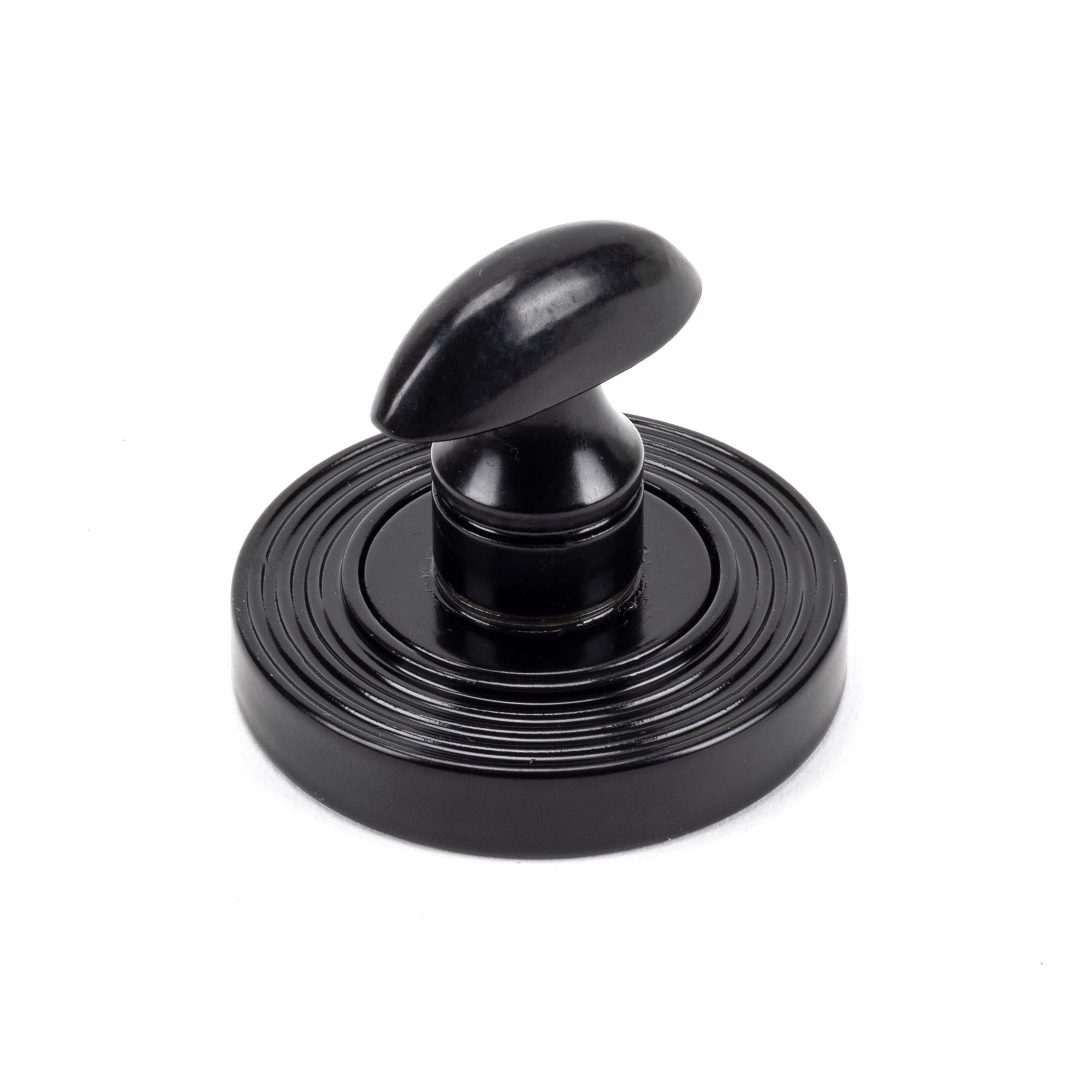 Black Round Thumbturn Set (Beehive) | From The Anvil - Thumbturns - From The Anvil - Yester Home