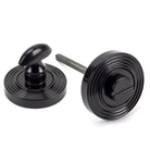 Black Round Thumbturn Set (Beehive) | From The Anvil-Thumbturns-Yester Home