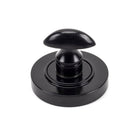 Black Round Thumbturn Set (Plain) | From The Anvil-Thumbturns-Yester Home