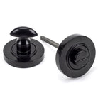 Black Round Thumbturn Set (Plain) | From The Anvil-Thumbturns-Yester Home