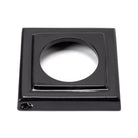 Black Round Thumbturn Set (Square) | From The Anvil-Thumbturns-Yester Home