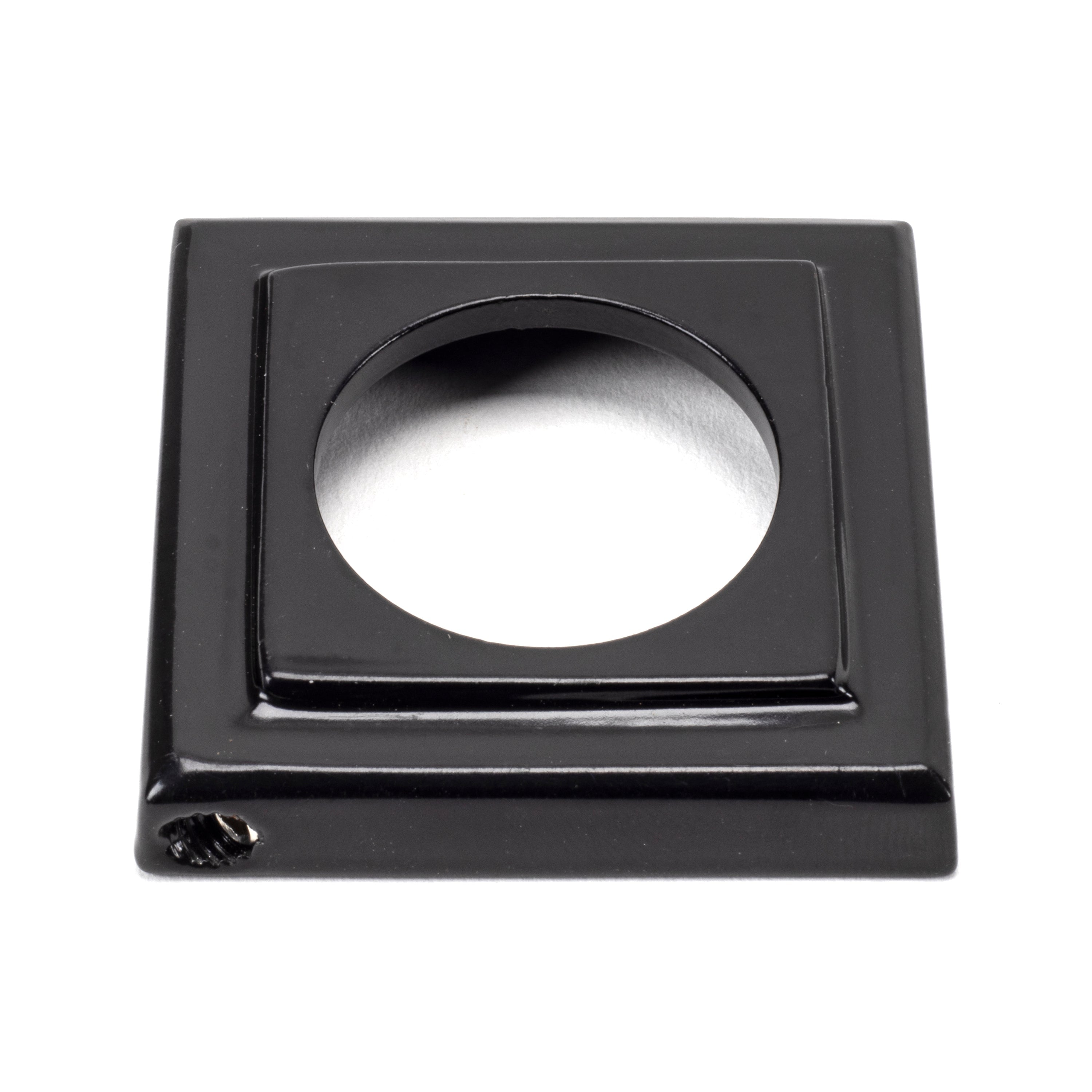 Black Round Thumbturn Set (Square) | From The Anvil-Thumbturns-Yester Home