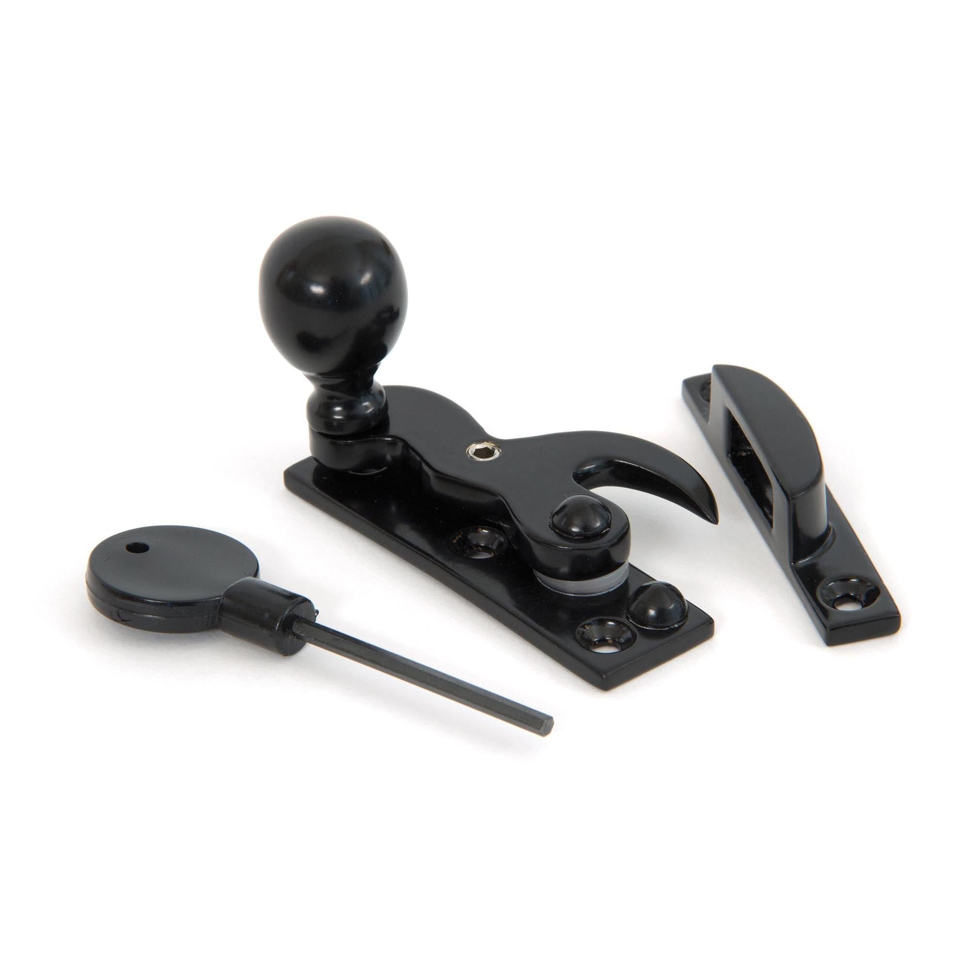 Black Sash Hook Fastener | From The Anvil - Sash Hook Fasteners - From The Anvil - Yester Home