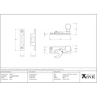 Black Sash Hook Fastener | From The Anvil - Sash Hook Fasteners - From The Anvil - Yester Home