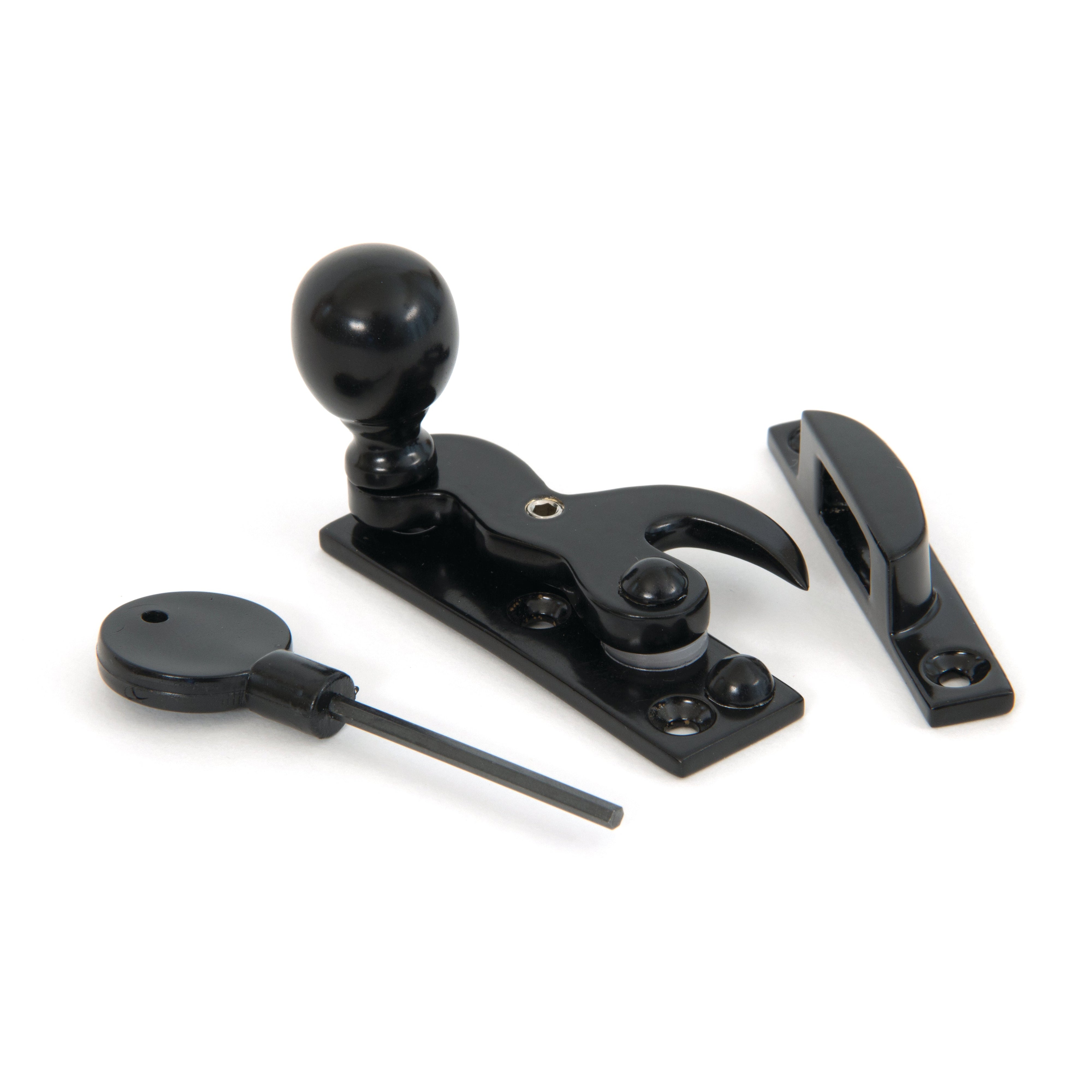 Black Sash Hook Fastener | From The Anvil-Sash Hook Fasteners-Yester Home