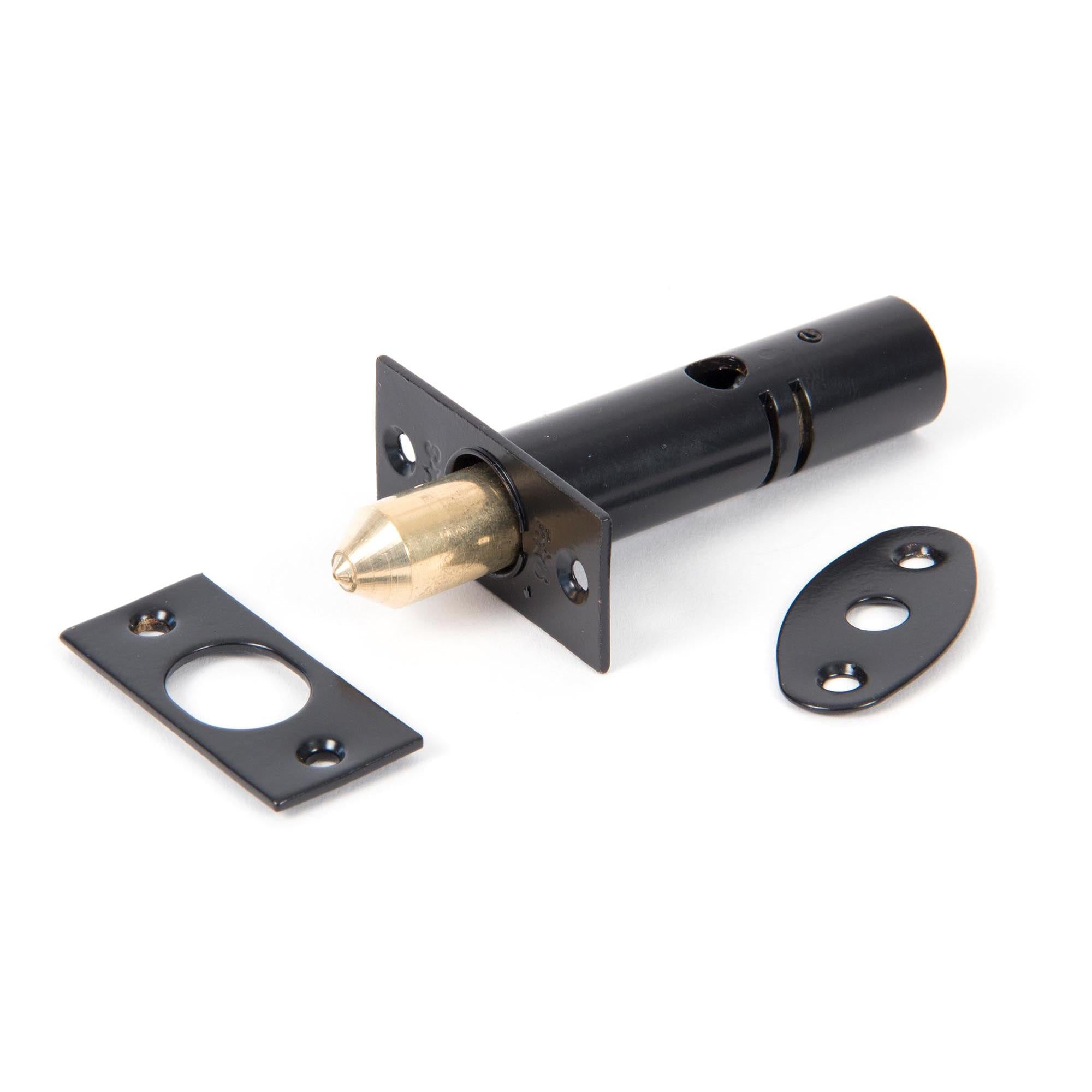 Black Security Door Bolt | From The Anvil - Bolts - From The Anvil - Yester Home
