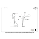 Black Shepherd's Crook Espag - RH | From The Anvil-Espag. Fasteners-Yester Home