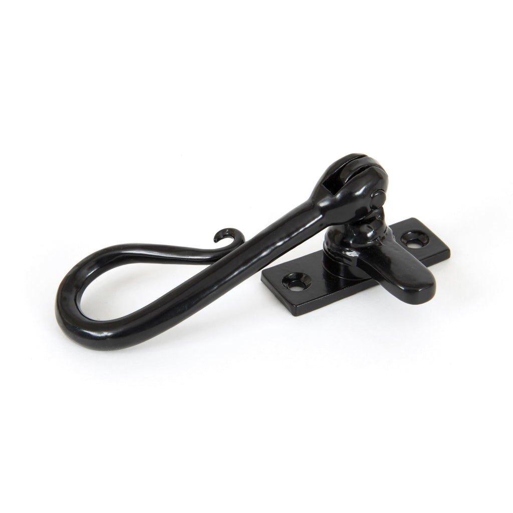 Black Shepherd's Crook Fastener | From The Anvil-Fasteners-Yester Home