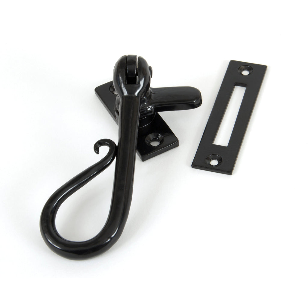 Black Shepherd's Crook Fastener | From The Anvil-Fasteners-Yester Home