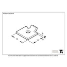 Black Single Stud for Flat Black Bookcase Strip | From The Anvil - Bookcase Studs - From The Anvil - Yester Home