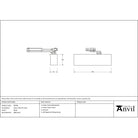 Black Size 2-5 Door Closer & Cover | From The Anvil - Door Closer & Cover - From The Anvil - Yester Home