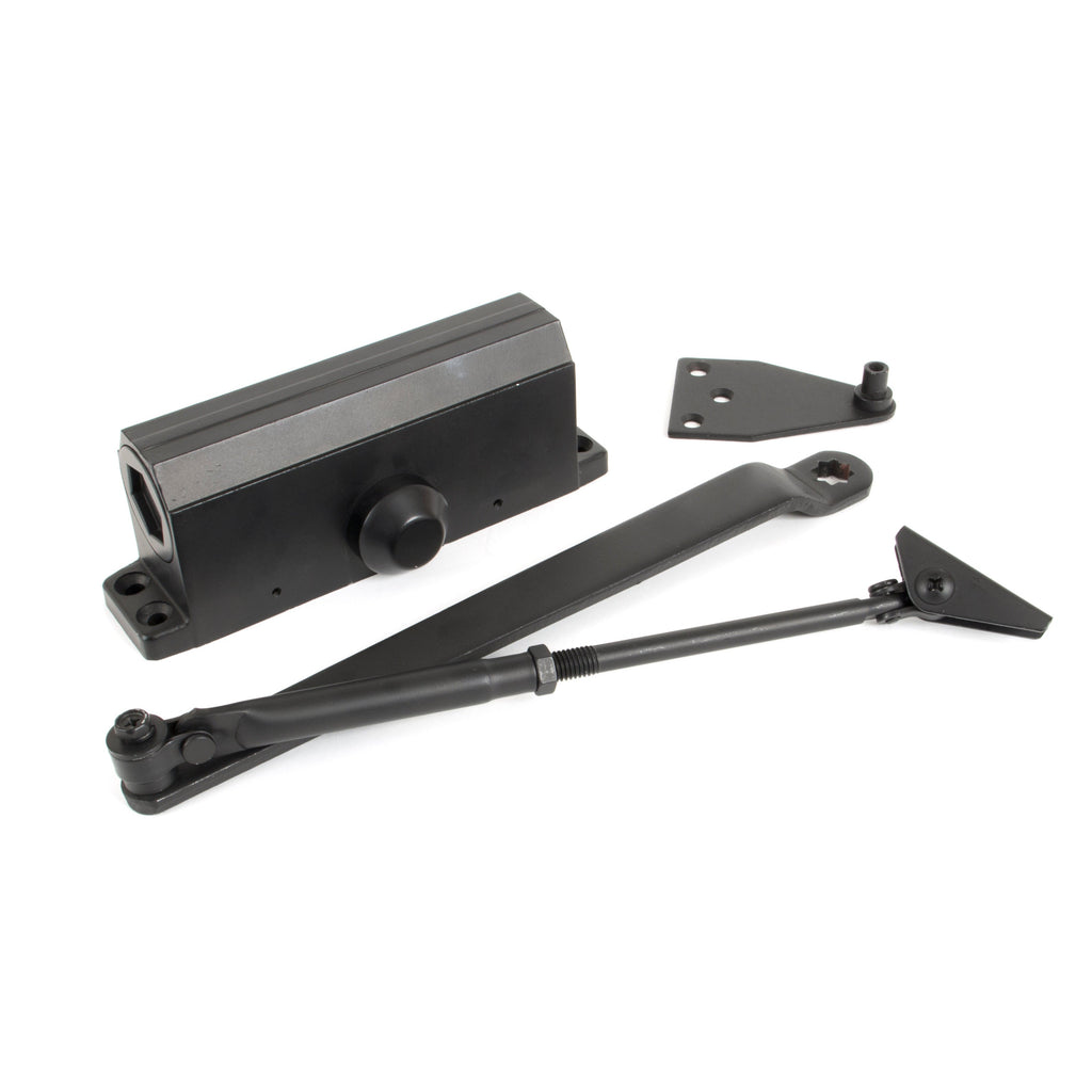 Black Size 3 Door Closer & Cover | From The Anvil-Door Closer & Cover-Yester Home