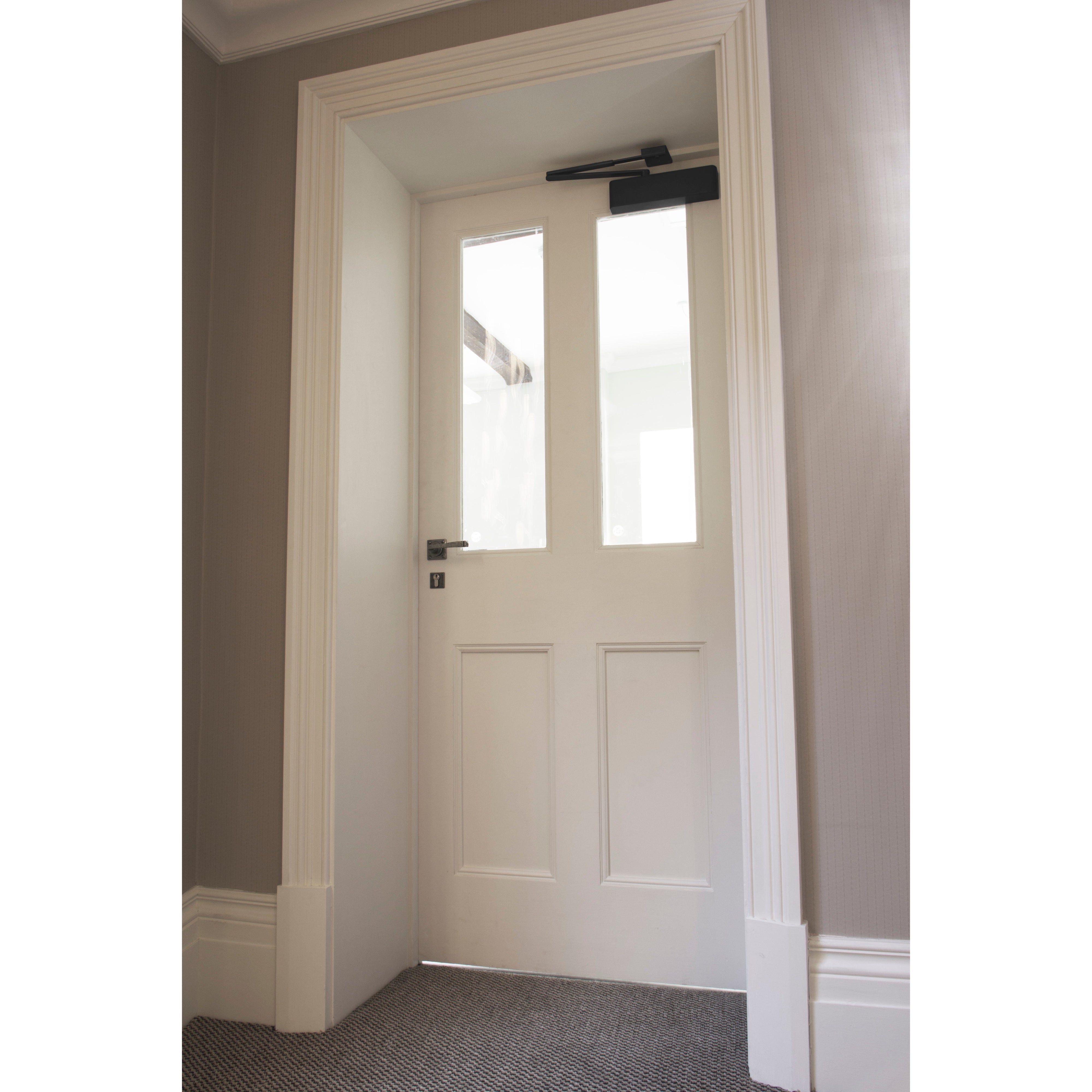 Black Size 3 Door Closer & Cover | From The Anvil-Door Closer & Cover-Yester Home