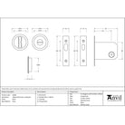 Black Sliding/Pocket Door Locking Kit | From The Anvil - Pocket Door Hardware - From The Anvil - Yester Home