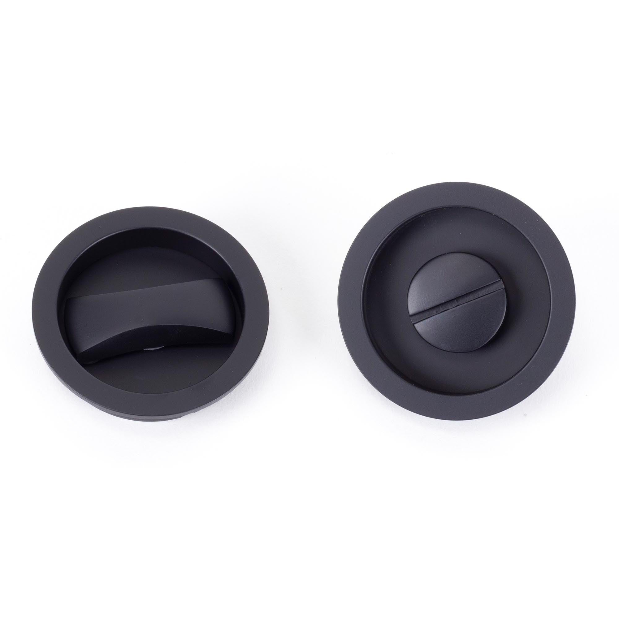 Black Sliding/Pocket Door Locking Kit | From The Anvil - Pocket Door Hardware - From The Anvil - Yester Home