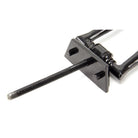 Black Slimline Art Deco Door Knocker | From The Anvil - Bolt-Through Door Knockers - From The Anvil - Yester Home