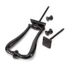 Black Slimline Art Deco Door Knocker | From The Anvil-Bolt-Through Door Knockers-Yester Home