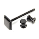 Black Slimline Art Deco Door Knocker | From The Anvil-Bolt-Through Door Knockers-Yester Home