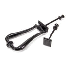 Black Slimline Art Deco Door Knocker | From The Anvil - Bolt-Through Door Knockers - From The Anvil - Yester Home