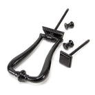Black Slimline Art Deco Door Knocker | From The Anvil - Bolt-Through Door Knockers - From The Anvil - Yester Home
