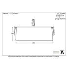 Black Small Letter Plate Cover | From The Anvil-Letter Plate Covers-Yester Home