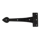 Black Smooth 10½" Cast T Hinge (pair) | From The Anvil-T Hinges-Yester Home