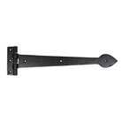 Black Smooth 16" Cast T Hinge (pair) | From The Anvil - T Hinges - From The Anvil - Yester Home