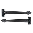 Black Smooth 16" Cast T Hinge (pair) | From The Anvil - T Hinges - From The Anvil - Yester Home