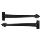Black Smooth 18" Cast T Hinge (pair) | From The Anvil - T Hinges - From The Anvil - Yester Home
