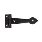 Black Smooth 6" Cast T Hinge (pair) | From The Anvil - T Hinges - From The Anvil - Yester Home