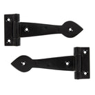 Black Smooth 6" Cast T Hinge (pair) | From The Anvil - T Hinges - From The Anvil - Yester Home