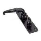 Black Smooth Lever Bathroom Set | From The Anvil-Lever Bathroom-Yester Home