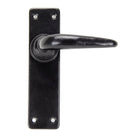 Black Smooth Lever Latch Set | From The Anvil - Lever Latch - From The Anvil - Yester Home