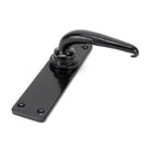 Black Smooth Lever Latch Set | From The Anvil - Lever Latch - From The Anvil - Yester Home