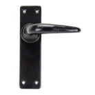 Black Smooth Lever Latch Set | From The Anvil-Lever Latch-Yester Home
