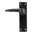 Black Smooth Lever Latch Set | From The Anvil-Lever Latch-Yester Home