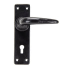 Black Smooth Lever Lock Set | From The Anvil - Lever Lock - From The Anvil - Yester Home