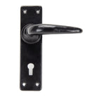 Black Smooth Lever Lock Set | From The Anvil - Lever Lock - From The Anvil - Yester Home