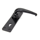 Black Smooth Lever Lock Set | From The Anvil-Lever Lock-Yester Home