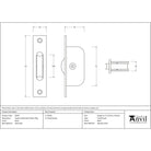 Black Square Ended Sash Pulley 75kg | From The Anvil - Sash Pulleys - From The Anvil - Yester Home