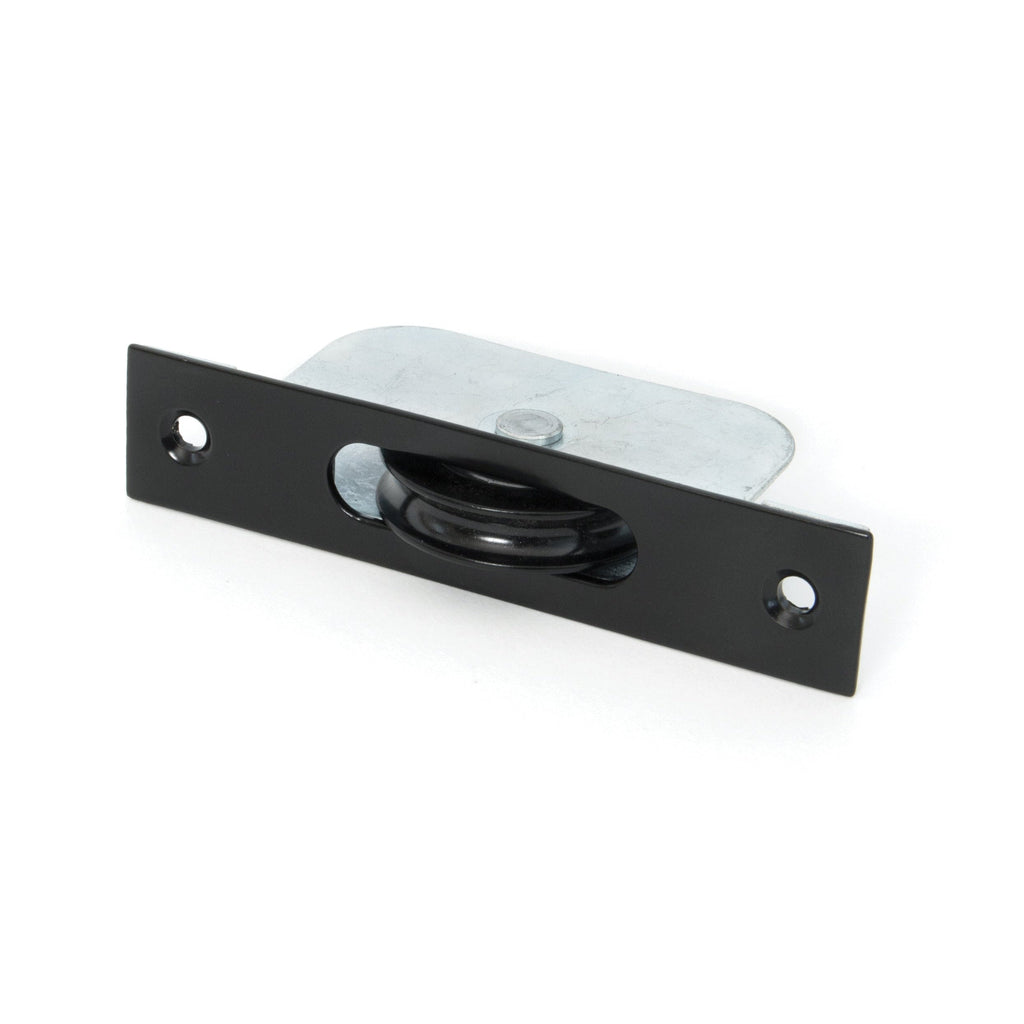 Black Square Ended Sash Pulley 75kg | From The Anvil-Sash Pulleys-Yester Home