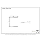 Black Staple Pin | From The Anvil-Staple Pins & Plates-Yester Home