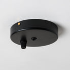 Black Steel 100mm Ceiling Rose - All Outlet Options-Ceiling Rose-Yester Home