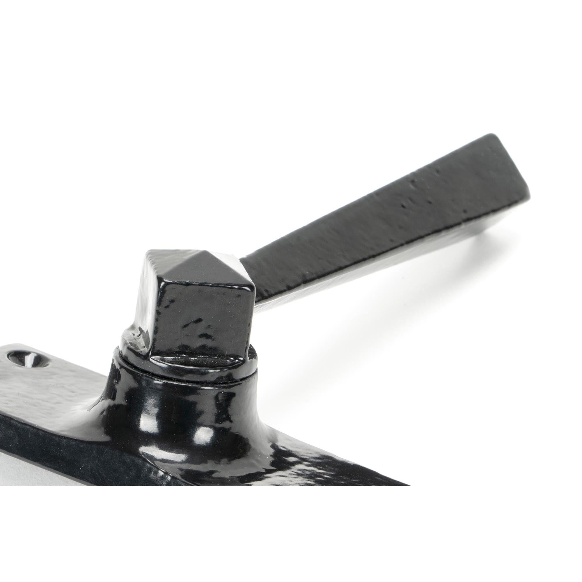 Black Straight Lever Euro Lock Set | From The Anvil - Lever Euro - From The Anvil - Yester Home