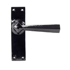 Black Straight Lever Latch Set | From The Anvil - Lever Latch - From The Anvil - Yester Home