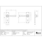 Black Straight Lever Lock Set | From The Anvil - Lever Lock - From The Anvil - Yester Home