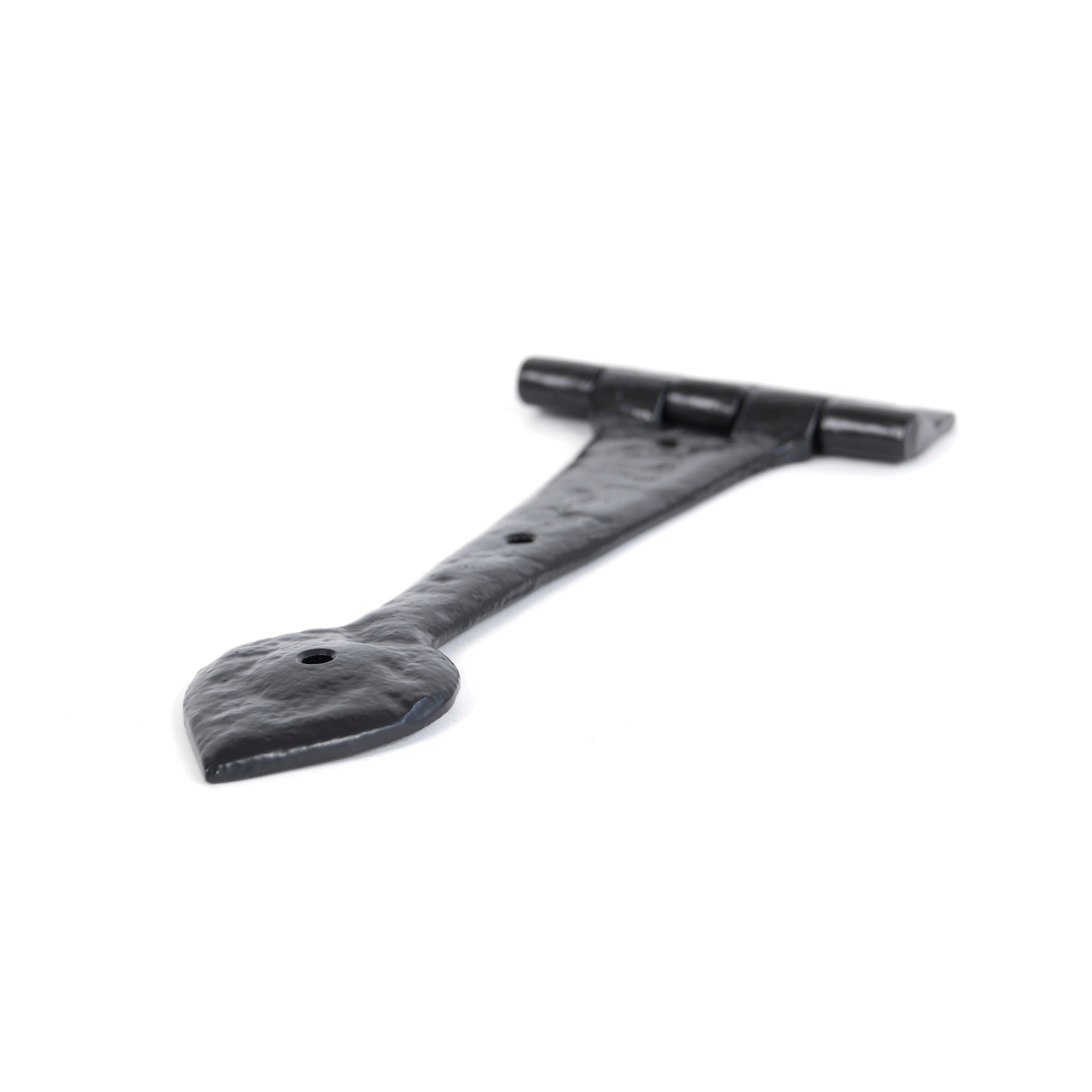 Black Textured 10½" Cast T Hinge (pair) | From The Anvil-T Hinges-Yester Home