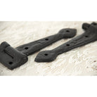 Black Textured 10½" Cast T Hinge (pair) | From The Anvil-T Hinges-Yester Home