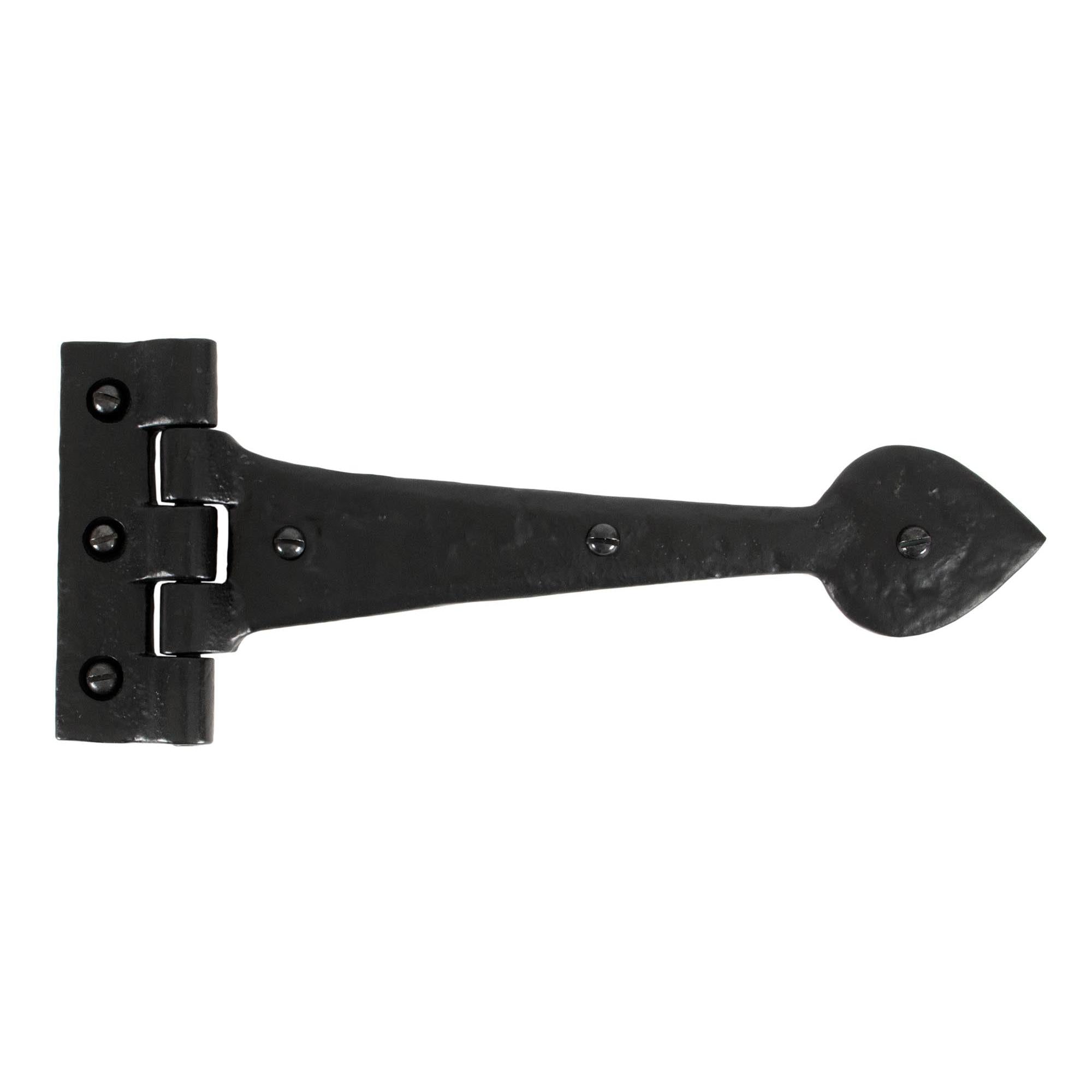 Black Textured  10½" Cast T Hinge (pair) | From The Anvil - T Hinges - From The Anvil - Yester Home